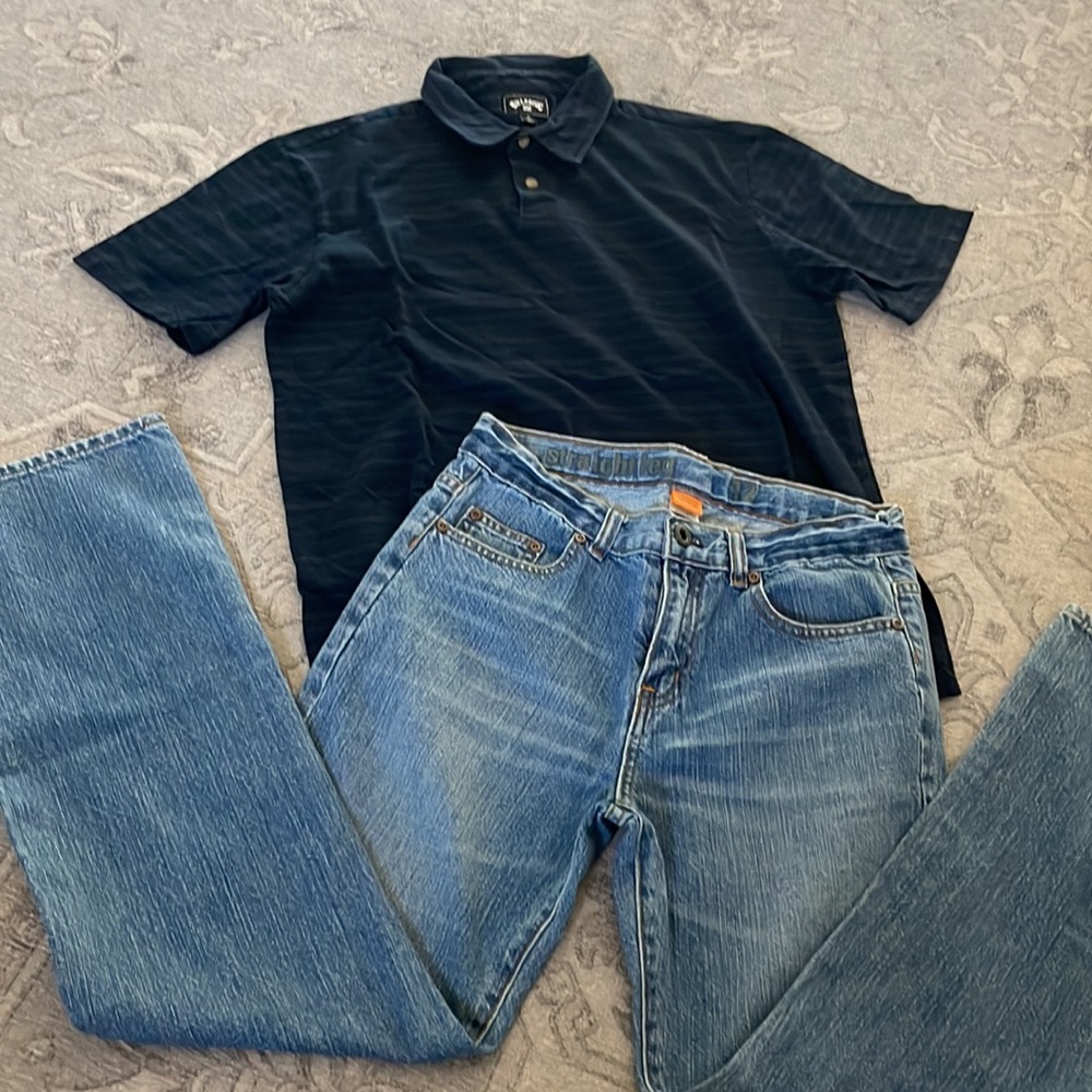 Blue Jeans and Polo Shirt Big Boys outfit
